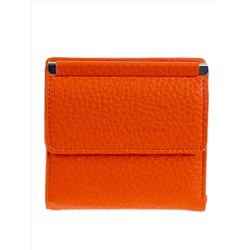 Женский кошелёк  из натуральной кожи, цвет оранжевый