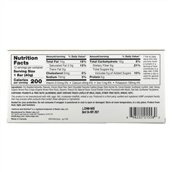 California Gold Nutrition, Foods, батончики со вкусом двойного шоколада и арахисовой пасты, 12 батончиков, по 40 г (1,4 унции)