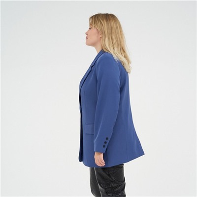 Пиджак женский MIST plus-size, размер 52, синий
