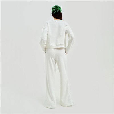 Костюм женский (джемпер, брюки) MIST Moscow, размер 48-50, молочный