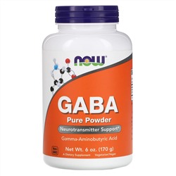 Now Foods, ГАМК, чистый порошок, 170 г (6 унций)
