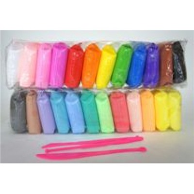 Пластилин супер легкий  24цв 170 гр. 5656-24