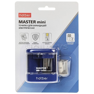 Точилка "Master mini" электрическая с системой контроля заточки с запасным лезвием  в блистере с европодвесом