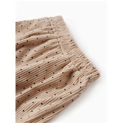 Брюки детские Крошка Я «Горошек», рост 74-80 см, бежевые