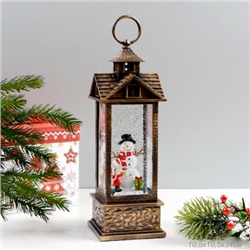 Светильник настольный новогодний 10,5х10,5х34 см / NG206-36 /уп 9/ музыкальный