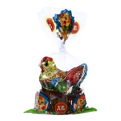 Пасхальный набор 120 г: Курочка 75 г + 3 яйца в корзинке