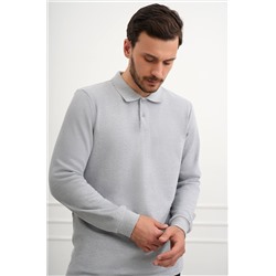 Мужской базовый лонгслив-поло Happyfox