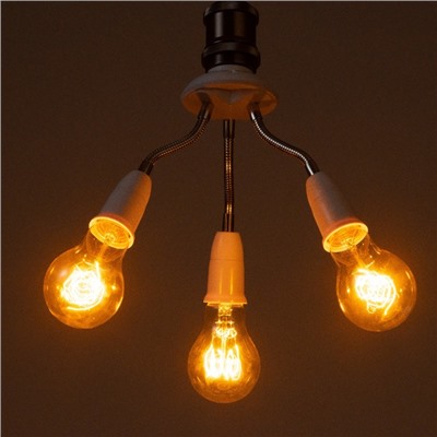 Светильник «Синди трио» Е27/(3хЕ27) 15 Вт белый 8×8×22 см BayerLux