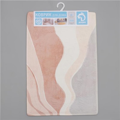 Коврик для ванной и туалета Доляна «Песок», 40×60 см