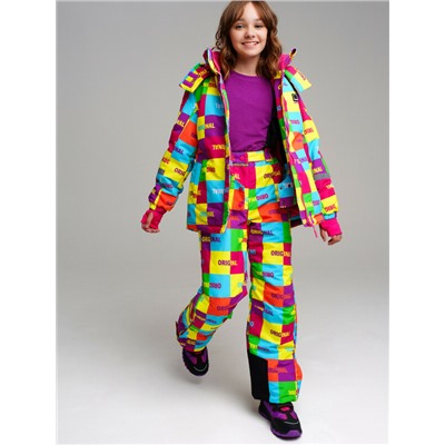 Комплект текстильный с полиуретановым покрытием для девочек: куртка, брюки