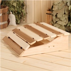 Подголовник для бани и сауны, деревянный, анатомический, «Добропаровъ»