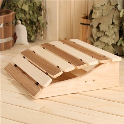 Подголовник для бани и сауны, деревянный, анатомический, «Добропаровъ»