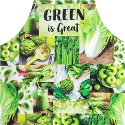 Фартук Этель GREEN 70×60 см, 100% хлопок, саржа 190 г/м²