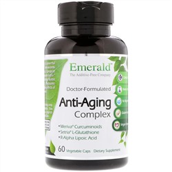 Emerald Laboratories, Антивозрастной комплекс, 60 растительных капсул