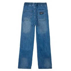 Брюки текстильные джинсовые для девочек