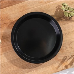 Форма для выпечки Доляна «Жаклин», 16×2.5 см, антипригарное покрытие, цвет чёрный