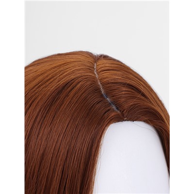 УЦЕНКА Парик искусственный, имитация кожи, 60 см, 270 г, рыжий