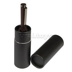 Ручка "Venezia Pragmatico" в картотнном тубусе, 1,0 мм, синяя (корпус коричн, футляр черный)