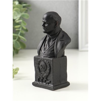 Бюст «Ленин В.И», фигурка гипс, 12×6×4.5 см, графит