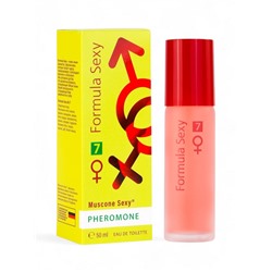 Туалетная вода женская с феромонами FORMULA SEXY №7, 50 мл