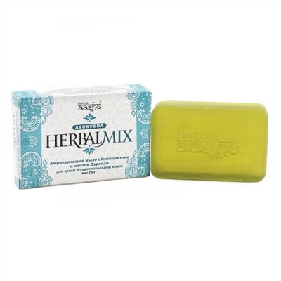 Synaa Aasha Herbals Аюрведическое мыло с глицерином и маслом дурвади Herbalmix, 75 г 17716