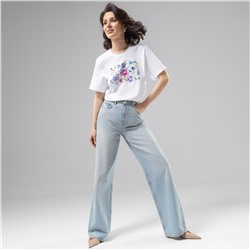 Футболка из 100% хлопка, Великолепна уже утром (beautiful flowers)