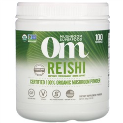 Om Mushrooms, рейши, сертифицированный 100% органический грибной порошок, 200 г (7,05 унции)