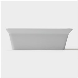 Форма для выпечки Magistro White gloss, 700 мл, 17.5×13.5×5.5 см, жаропрочный фарфор, белая