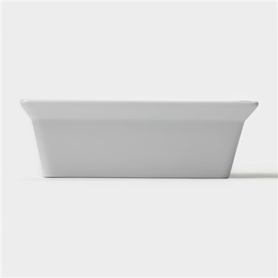 Форма для выпечки Magistro White gloss, 700 мл, 17.5×13.5×5.5 см, жаропрочный фарфор, белая