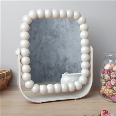 Зеркало настольное двустороннее 16х19 см / 2408 /уп 72/