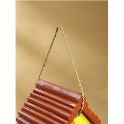 Подвесной декор «Скворечник», 23×15×18 см, дерево, жёлто-коричневый