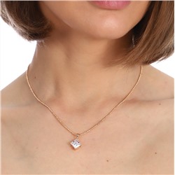 Кулон Xuping, геометрия, покрытие позолота, с фианитами, цвет прозрачный Е 5800, арт.747.865