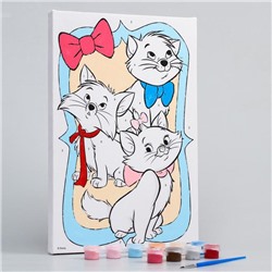 Картина по номерам для детей «Коты Аристократы», 20×30 см