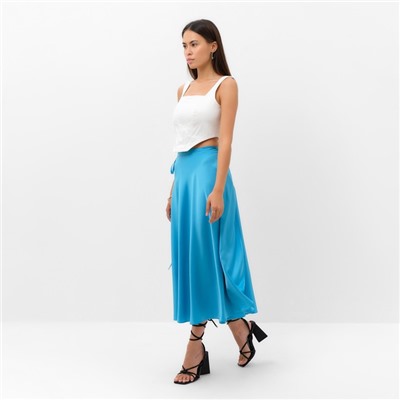 Юбка женская на запах MIST Classic Collection, р. S-M, голубой