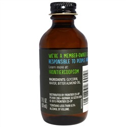 Frontier Natural Products, миндальный ароматизатор, без спирта, 59 мл (2 жидк. унции)
