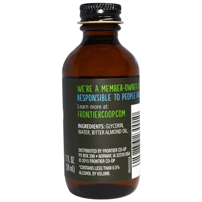 Frontier Natural Products, миндальный ароматизатор, без спирта, 59 мл (2 жидк. унции)