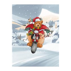 Набор 3 полотенца "Новогодние каникулы", вафля