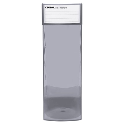 Лоток для бумаг вертикальный  95 мм Эксперт тонированный серый ЛТВ-30862 Стамм