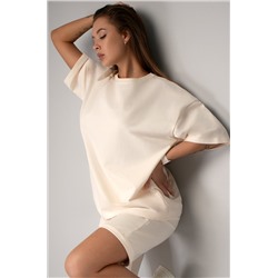 Женский костюм оверсайз из футера двухнитки Happyfox