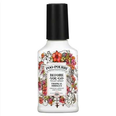 Poo-Pourri, Before-You-Go Toilet Spray, Tropical Hibiscus, 4 fl oz (118 ml)