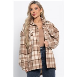 Пальто-рубашка Хармони (бежевая) Б15039-5М