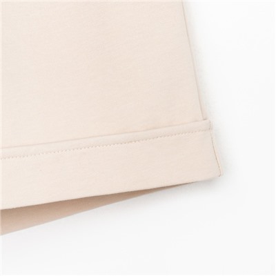 Костюм женский (толстовка, шорты) MIST, размер 44-46, бежевый