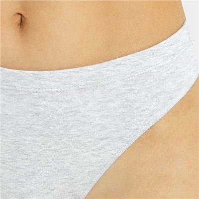 Трусы женские бразилиана, цвет серый, размер 48 (L)