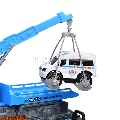 Машина "Эвакуатор" 1:16 (свет, звук) в коробке (цвет зеленый)