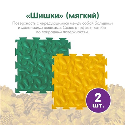 Модульный массажный коврик ОРТОДОН, набор №2 «Малыш», 8 шт.