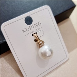 Кулон коллекция "Xuping" покрытие позолота, вставка: искусственный жемчуг и фианиты, арт.101.197