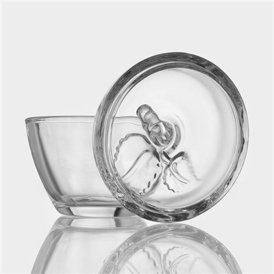 Сахарница «Яблоко», 300 мл, 10×11 см, стекло