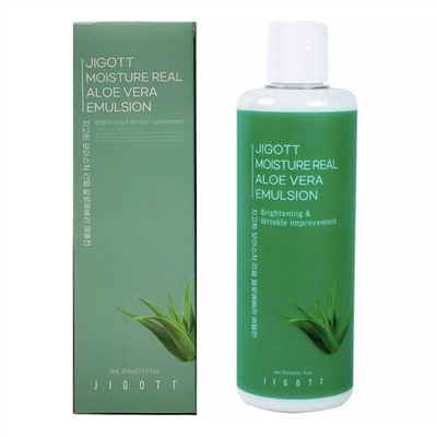 Jigott Увлажняющая эмульсия с экстрактом алоэ / Moisture Real Aloe Vera Emulsion, 300 мл 20922