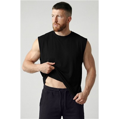 Мужская футболка оверсайз без рукавов Happyfox