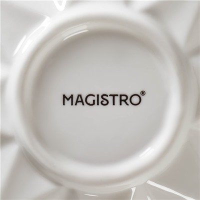 Салатник Magistro «Изобилие», 260 мл, d=15 см, фарфор, белый